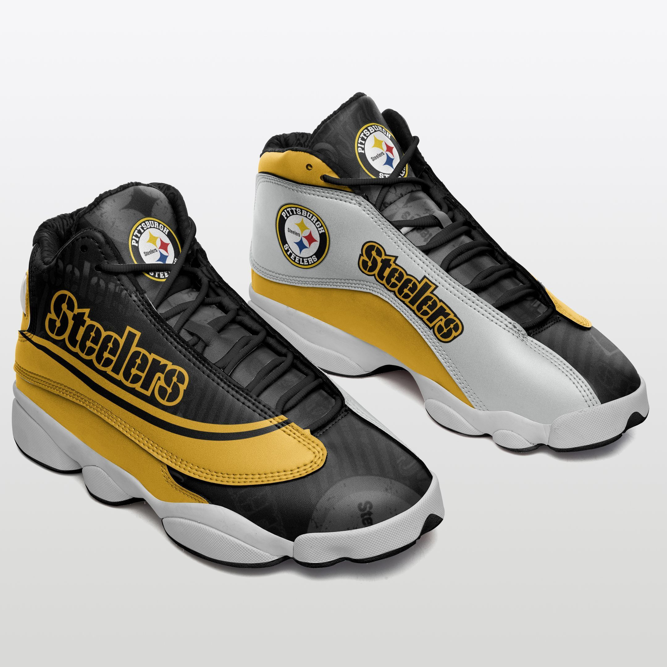JWFancy Pittsburgh Steelers NFL AJ13 Sneakers Shoes For Men And Women