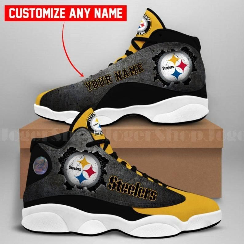 JWFancy Pittsburgh Steelers NFL AJ13 Sneakers Shoes For Men And Women