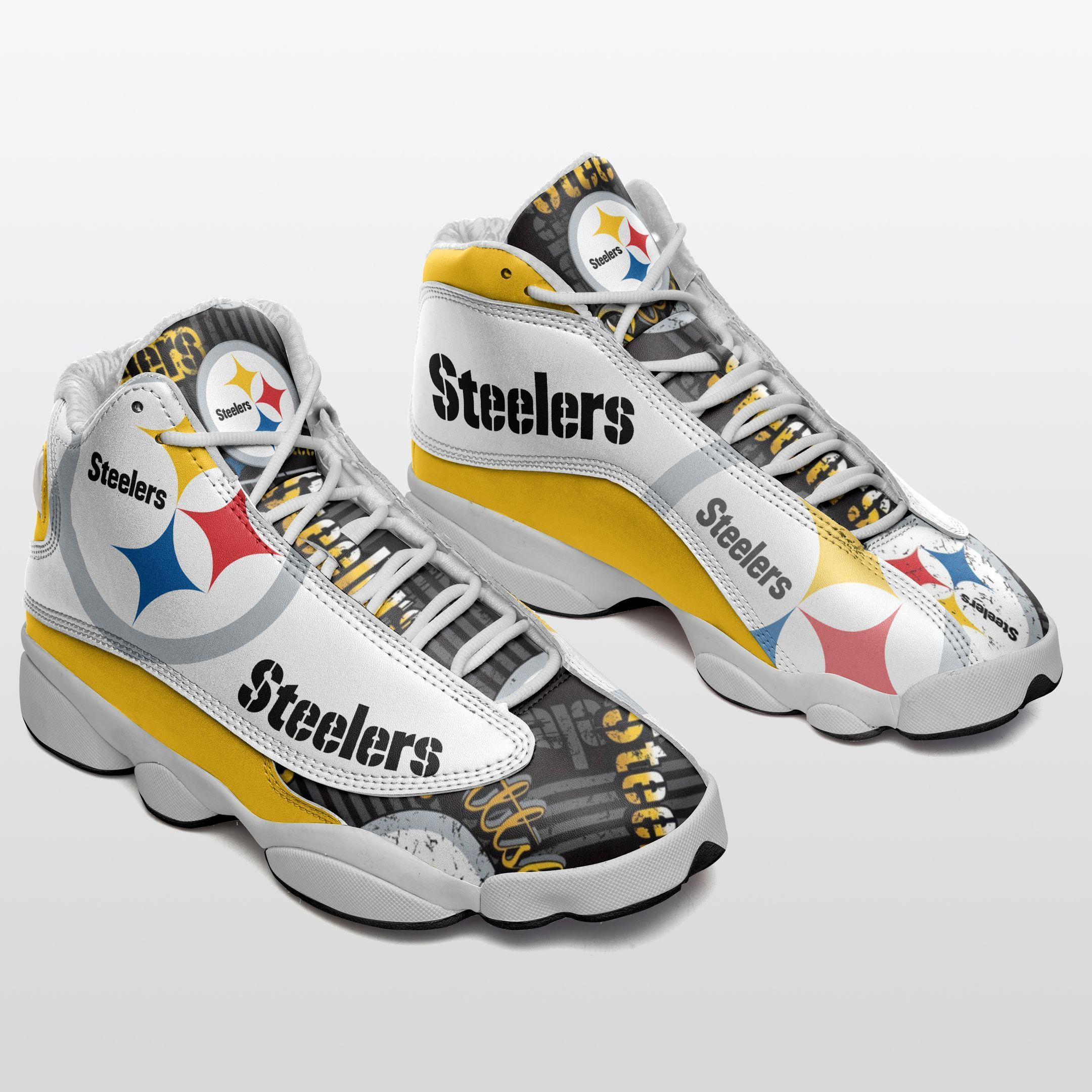JWFancy Pittsburgh Steelers NFL AJ13 Sneakers Shoes For Men And Women