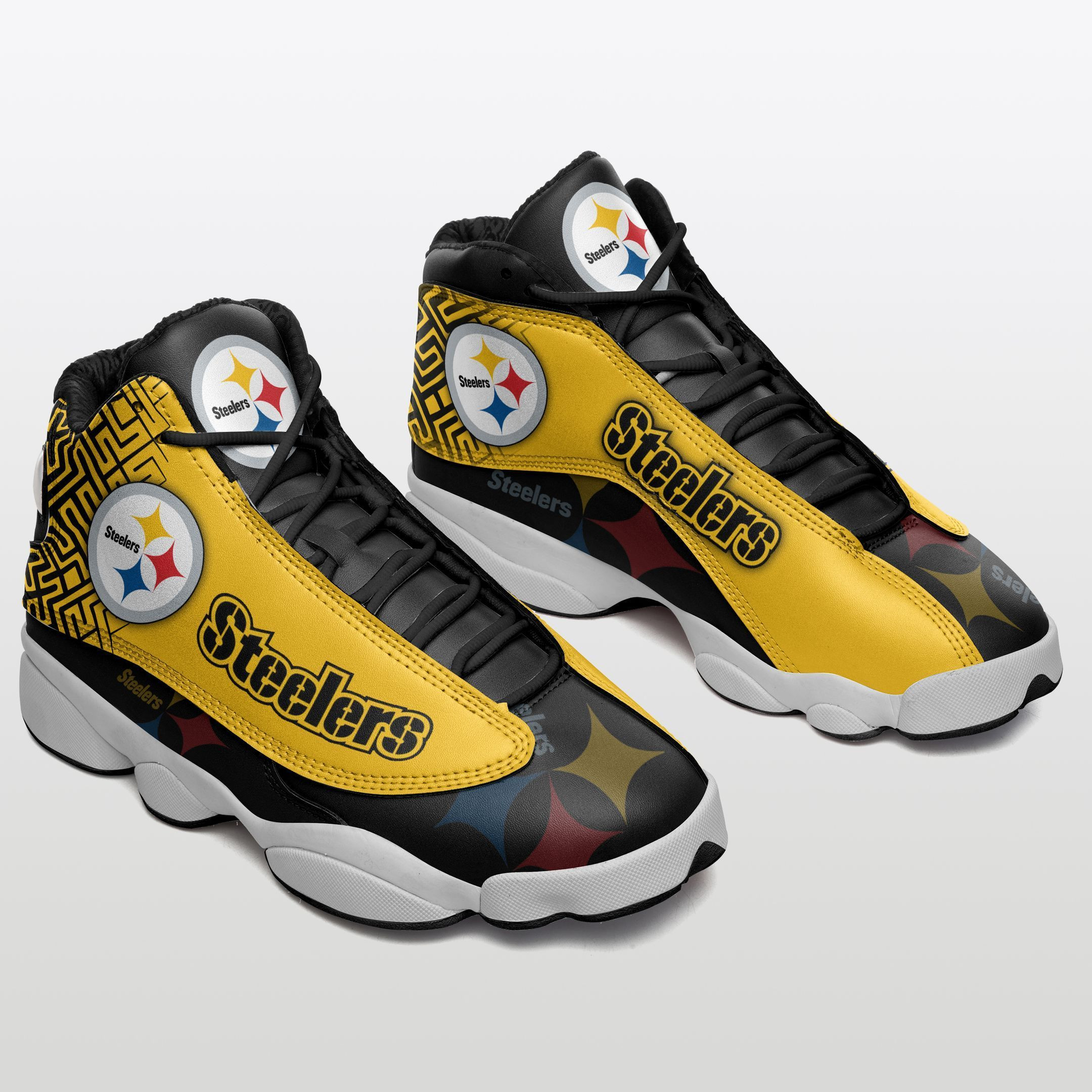 JWFancy Pittsburgh Steelers NFL AJ13 Sneakers Shoes For Men And Women