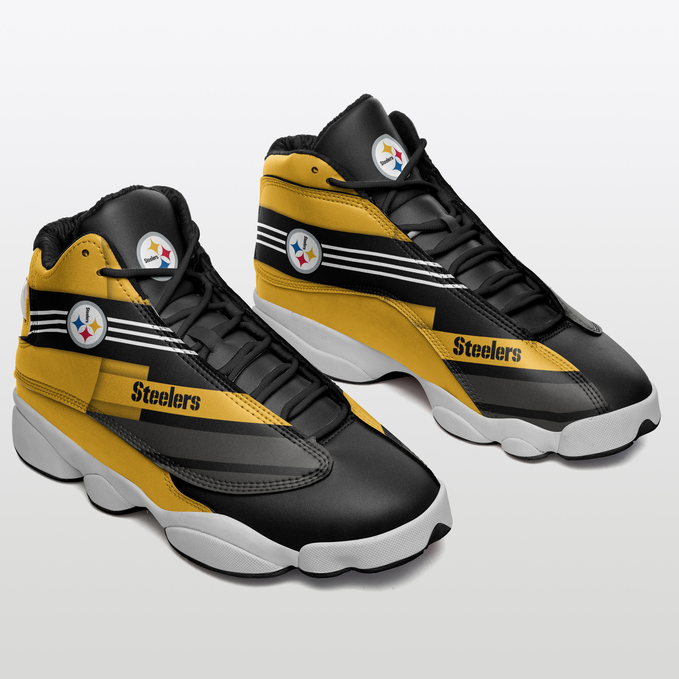 JWFancy Pittsburgh Steelers NFL AJ13 Sneakers Shoes For Men And Women