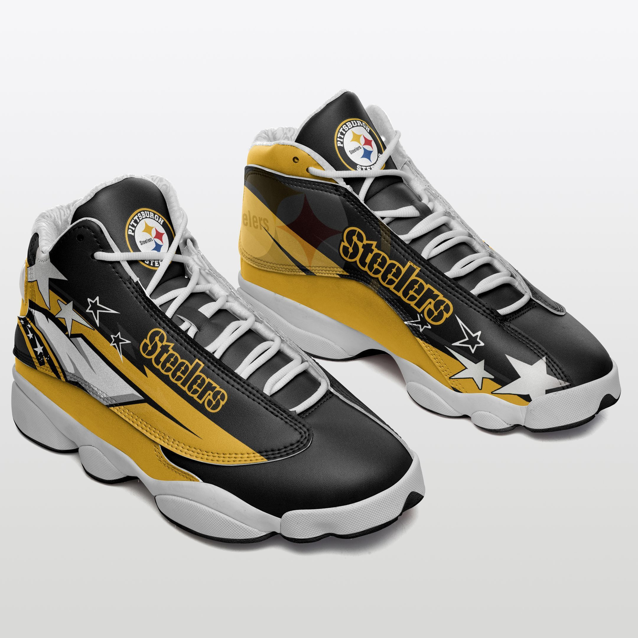 JWFancy Pittsburgh Steelers NFL AJ13 Sneakers Shoes For Men And Women