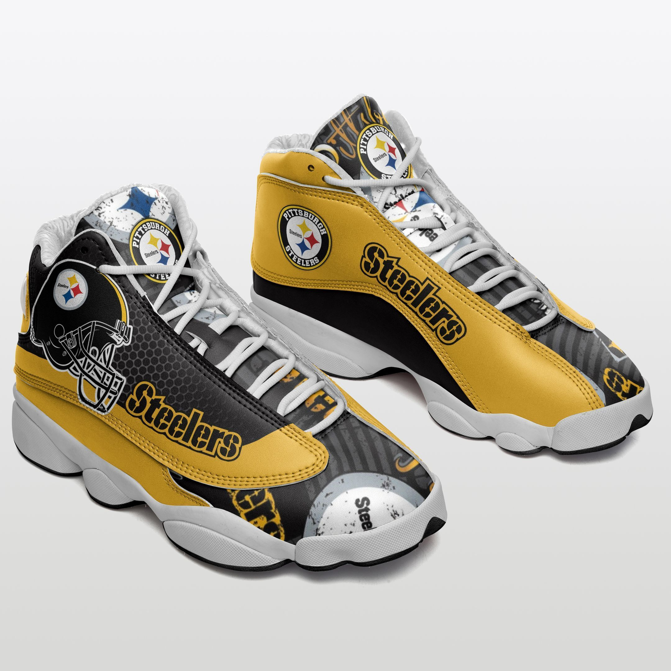 JWFancy Pittsburgh Steelers NFL AJ13 Sneakers Shoes For Men And Women