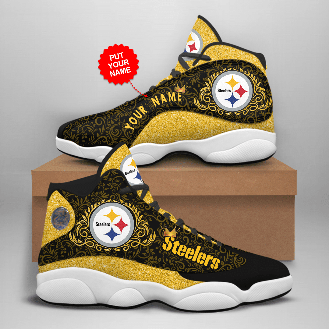 JWFancy Pittsburgh Steelers NFL AJ13 Sneakers Shoes For Men And Women
