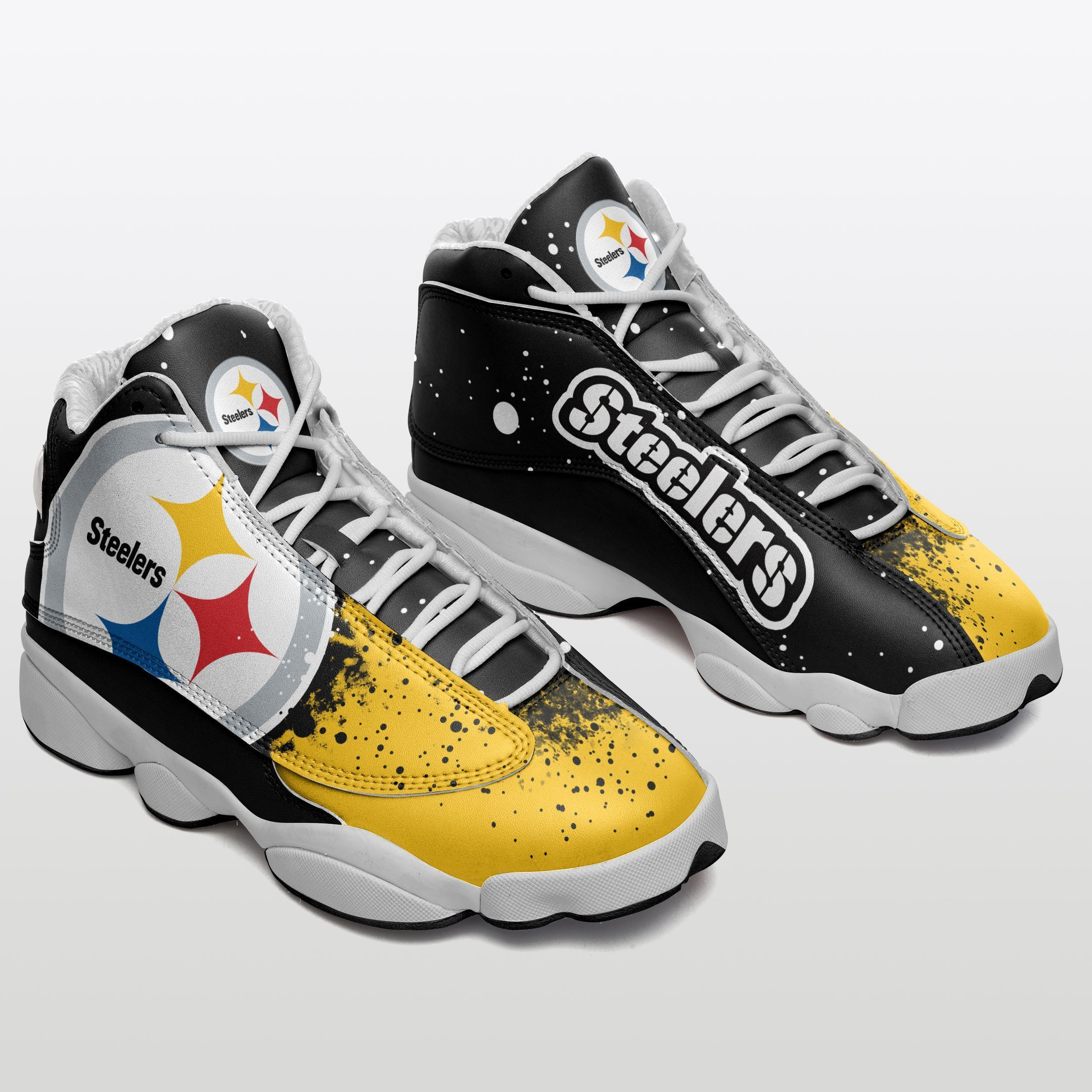 JWFancy Pittsburgh Steelers NFL AJ13 Sneakers Shoes For Men And Women