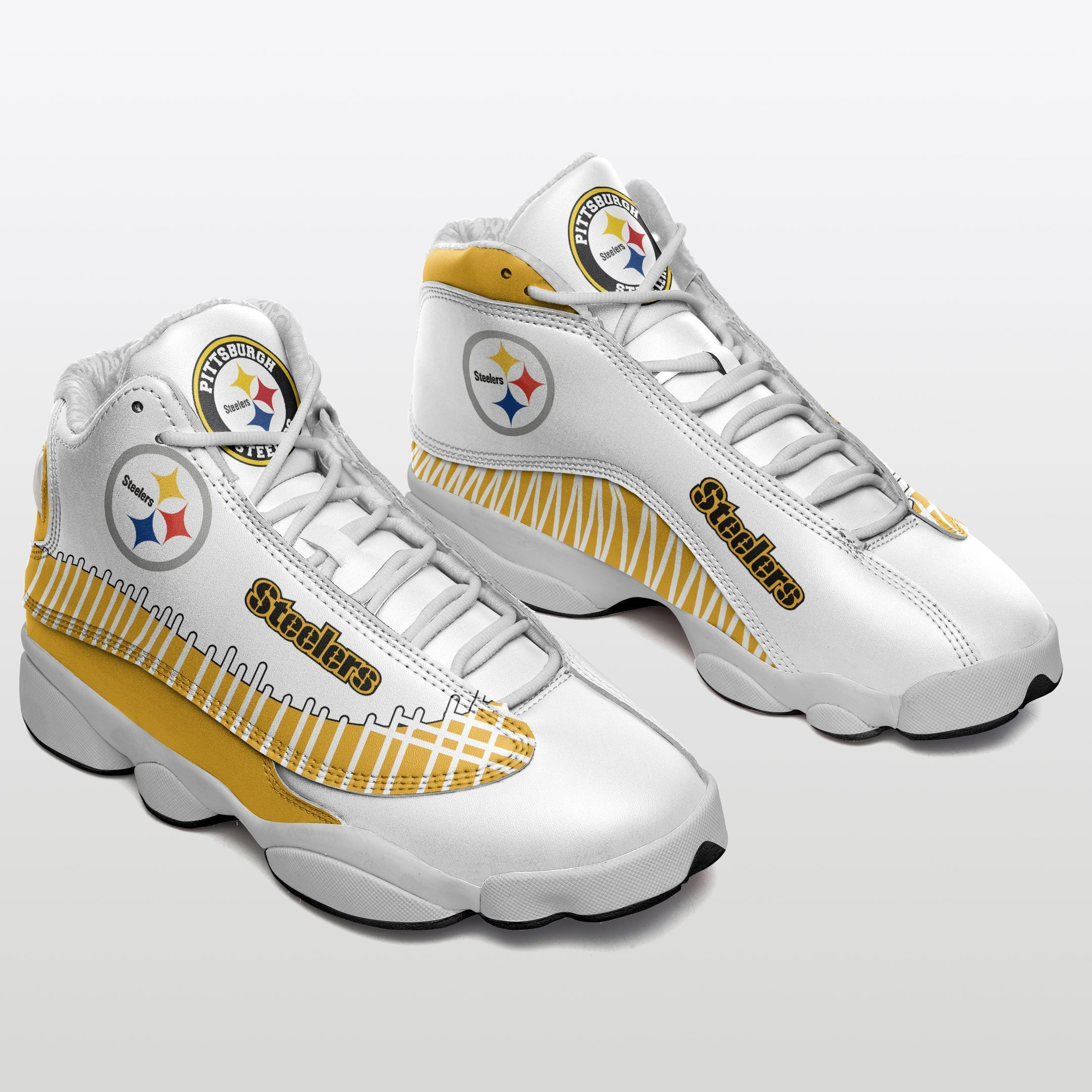 JWFancy Pittsburgh Steelers NFL AJ13 Sneakers Shoes For Men And Women