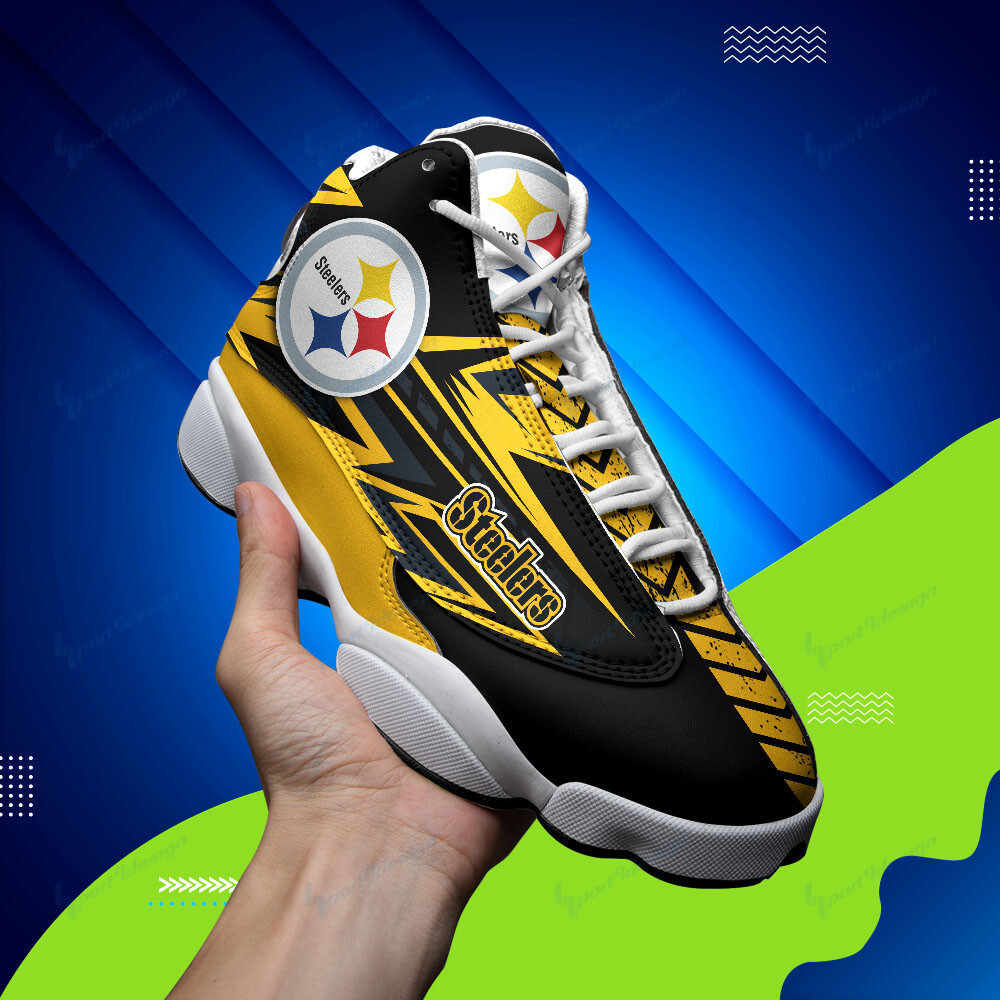 JWFancy Pittsburgh Steelers NFL AJ13 Sneakers Shoes For Men And Women