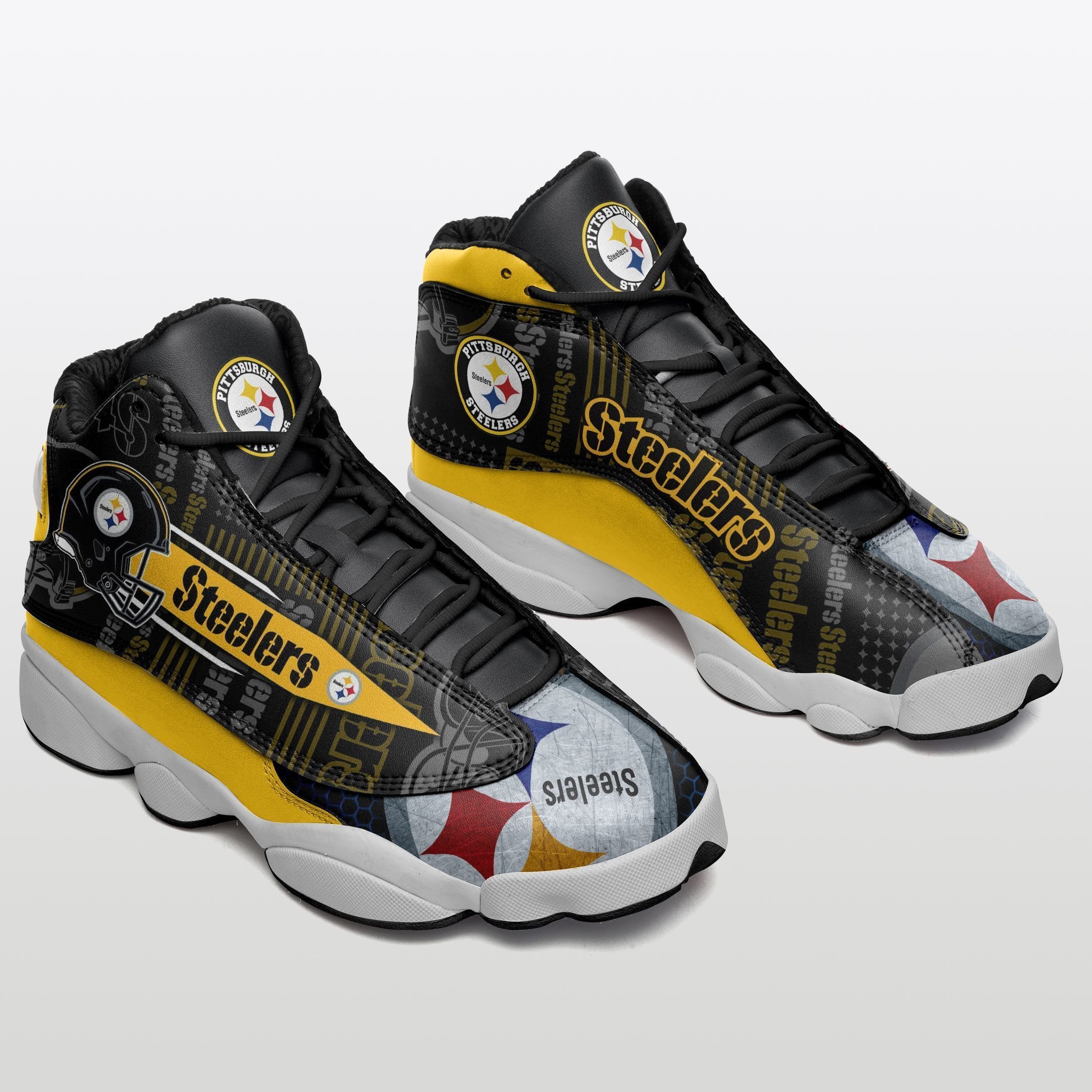 JWFancy Pittsburgh Steelers NFL AJ13 Sneakers Shoes For Men And Women