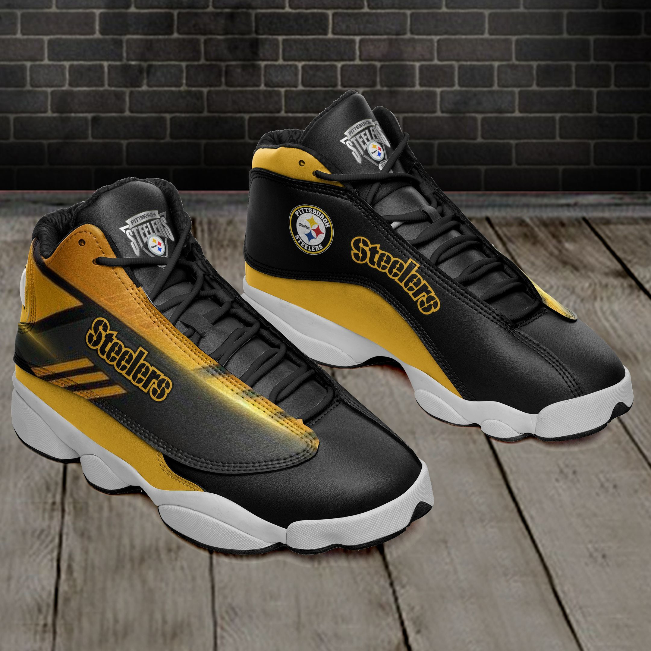 JWFancy Pittsburgh Steelers NFL AJ13 Sneakers Shoes For Men And Women