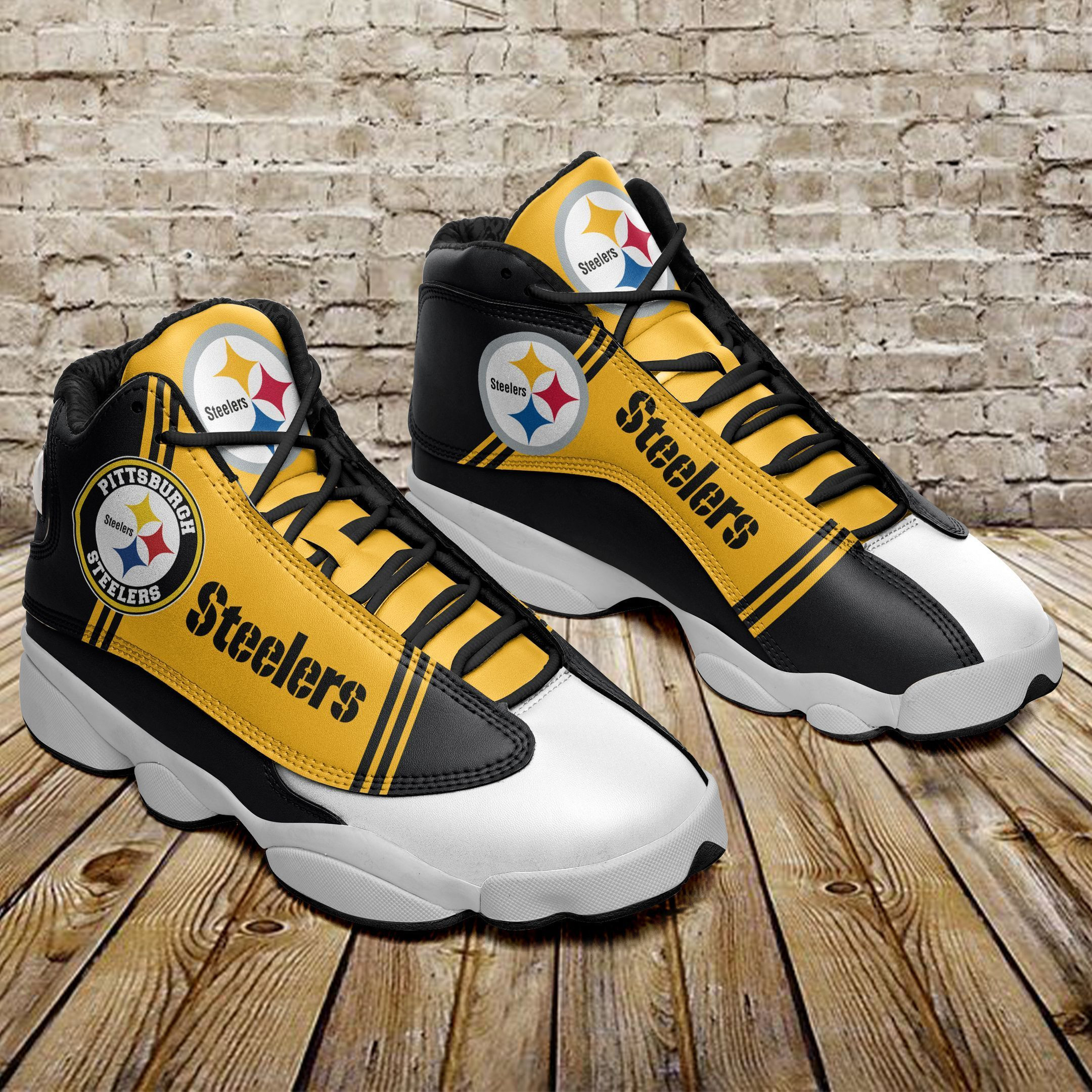 JWFancy Pittsburgh Steelers NFL AJ13 Sneakers Shoes For Men And Women