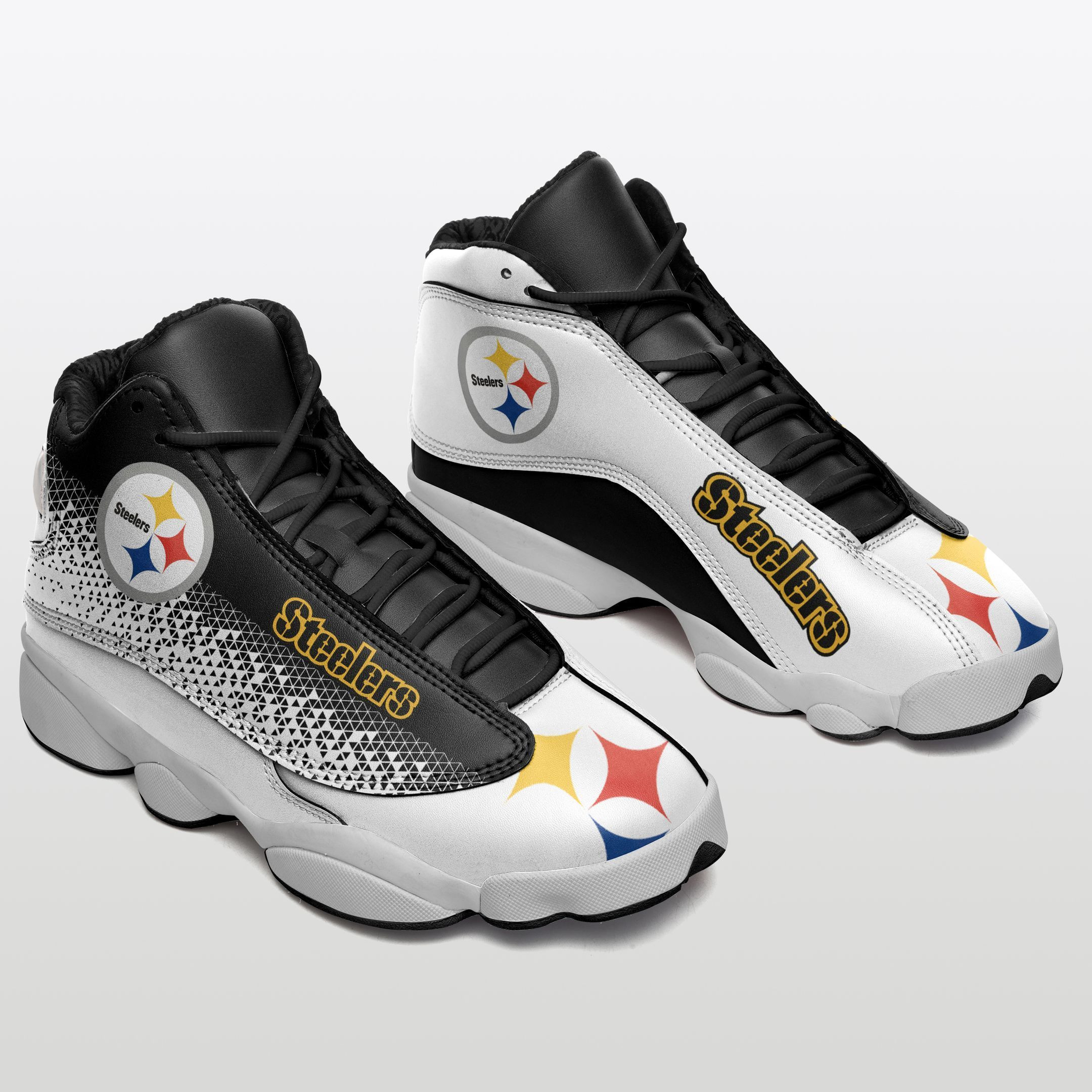 JWFancy Pittsburgh Steelers NFL AJ13 Sneakers Shoes For Men And Women