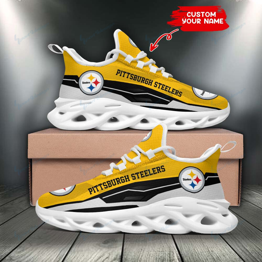 JWFancy Pittsburgh Steelers NFL Max Soul Shoes Sneakers For Men And Women