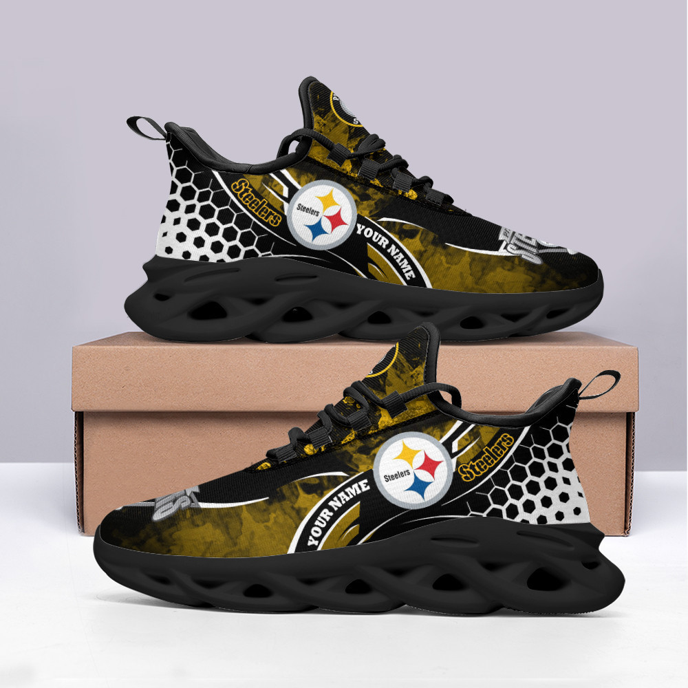 JWFancy Pittsburgh Steelers NFL Max Soul Shoes Sneakers For Men And Women
