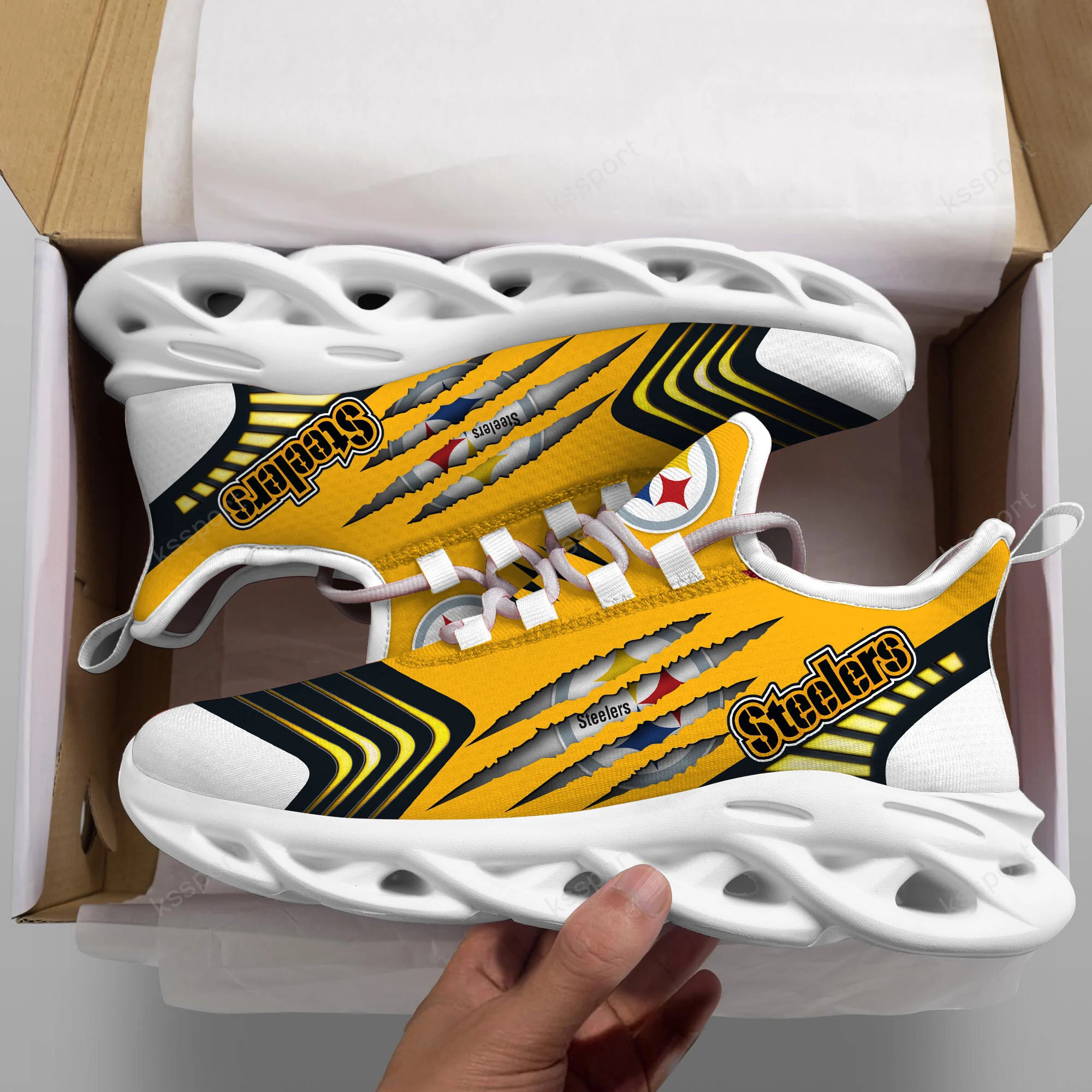 JWFancy Pittsburgh Steelers NFL Max Soul Shoes Sneakers For Men And Women