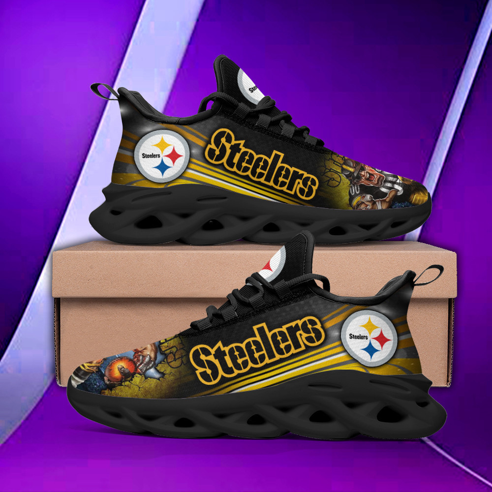 JWFancy Pittsburgh Steelers NFL Max Soul Shoes Sneakers For Men And Women