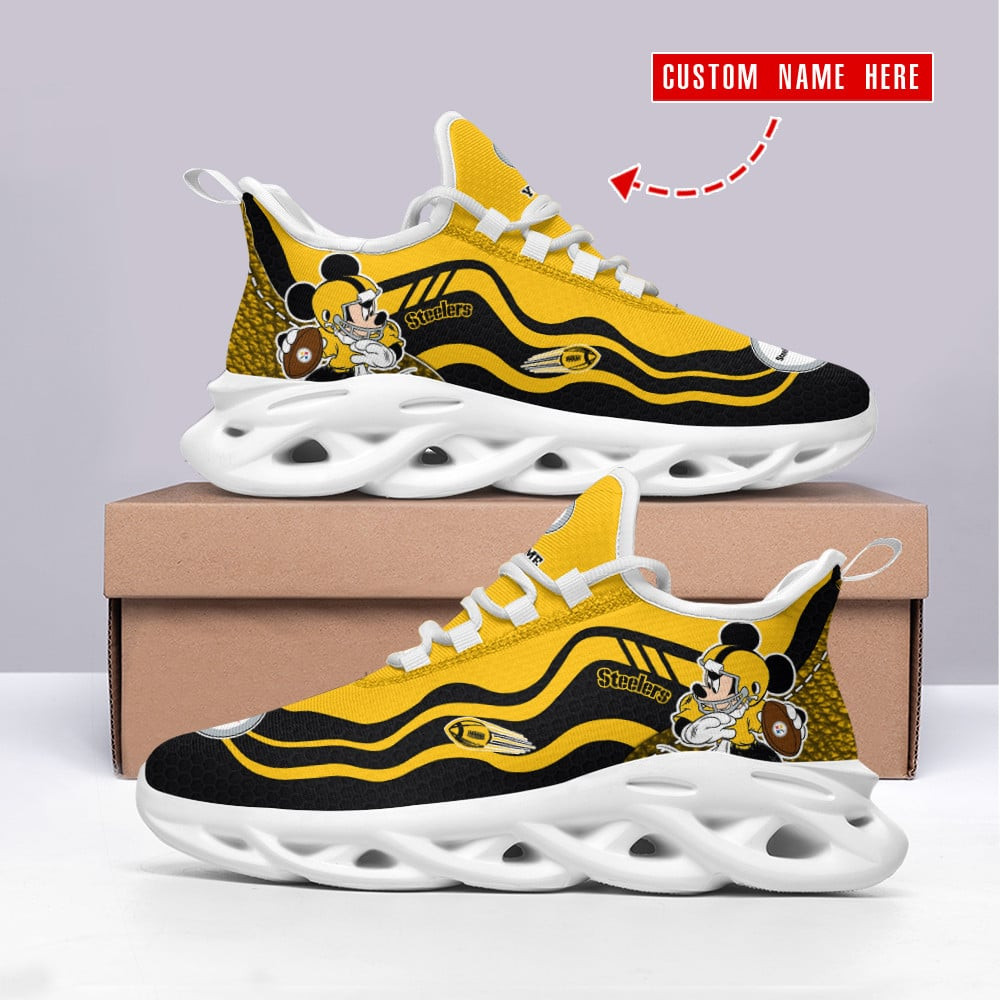 JWFancy Pittsburgh Steelers NFL Max Soul Shoes Sneakers For Men And Women