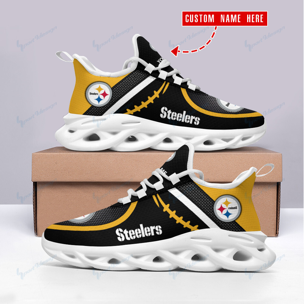 JWFancy Pittsburgh Steelers NFL Max Soul Shoes Sneakers For Men And Women