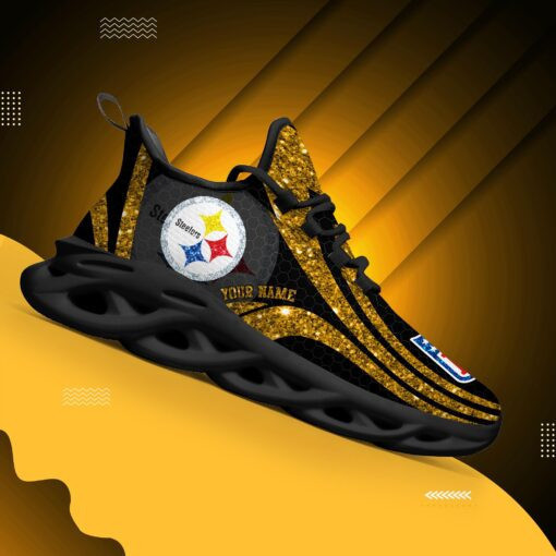 JWFancy Pittsburgh Steelers NFL Max Soul Shoes Sneakers For Men And Women