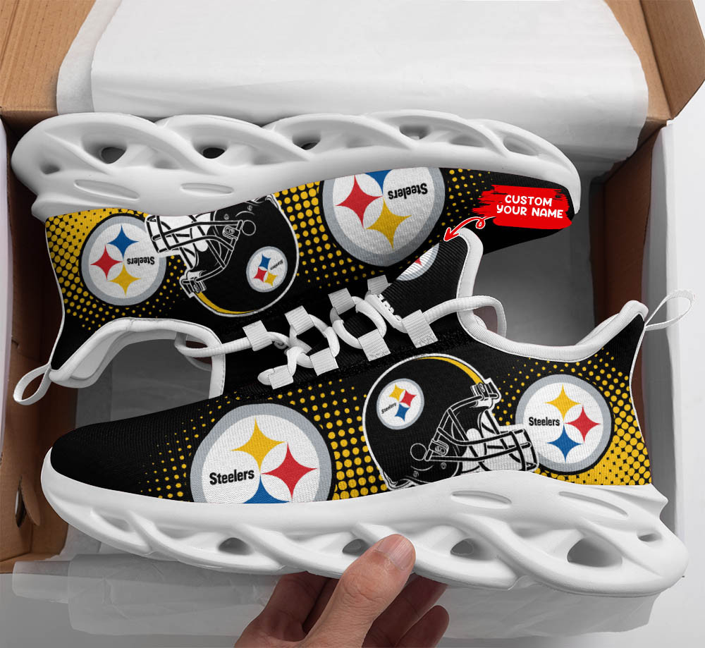 JWFancy Pittsburgh Steelers NFL Max Soul Shoes Sneakers For Men And Women