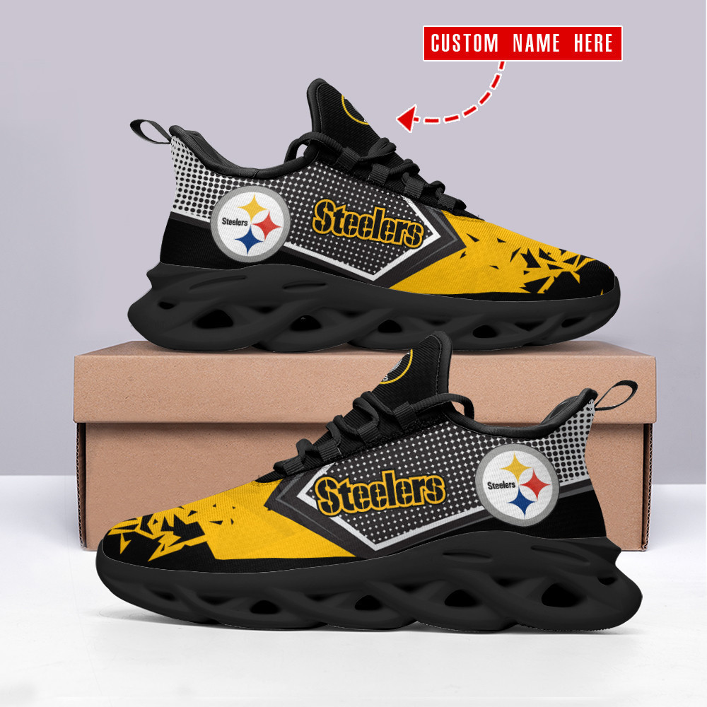 JWFancy Pittsburgh Steelers NFL Max Soul Shoes Sneakers For Men And Women