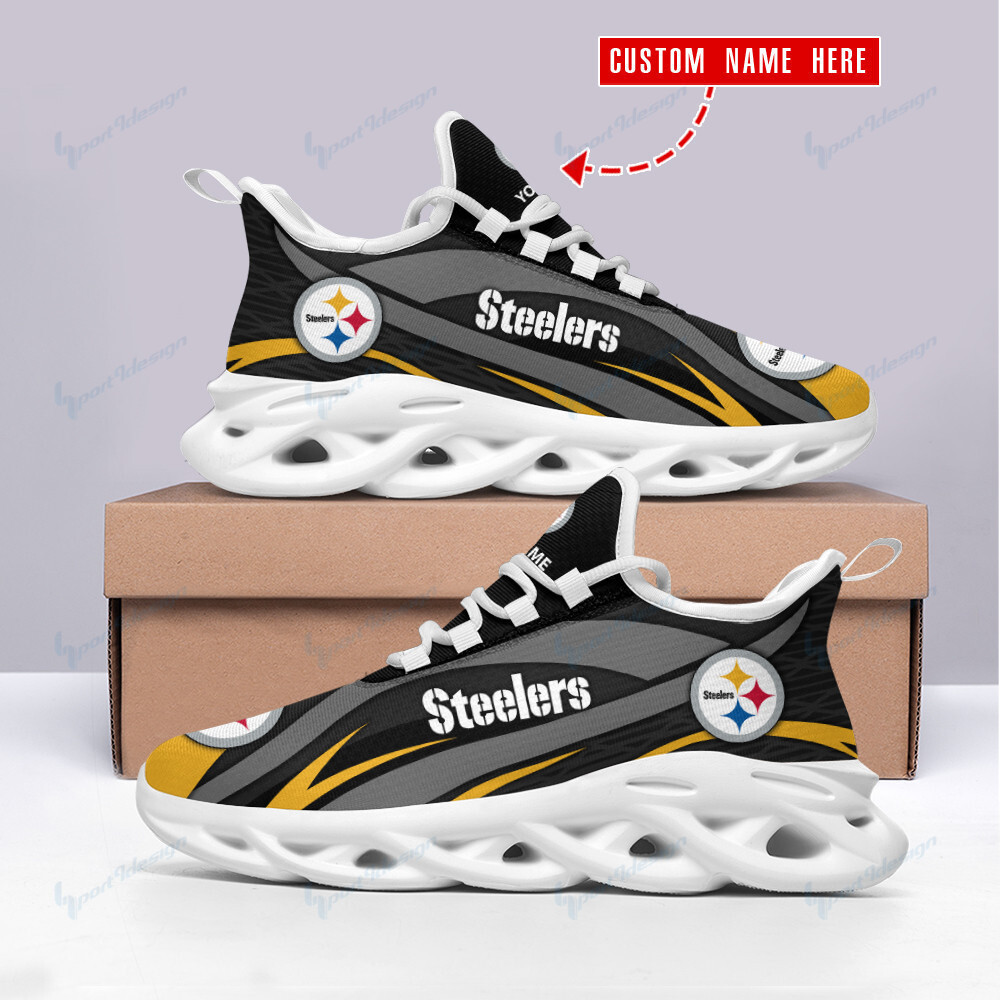 JWFancy Pittsburgh Steelers NFL Max Soul Shoes Sneakers For Men And Women