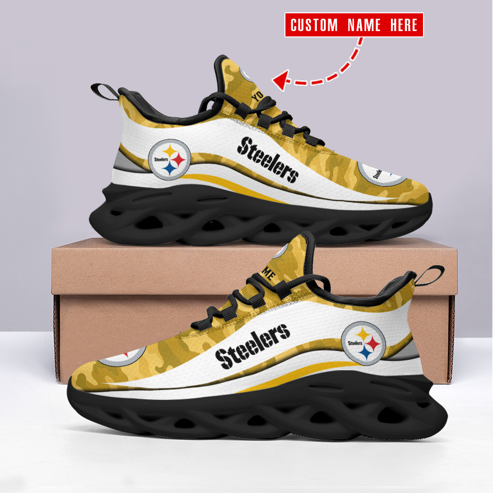 JWFancy Pittsburgh Steelers NFL Max Soul Shoes Sneakers For Men And Women