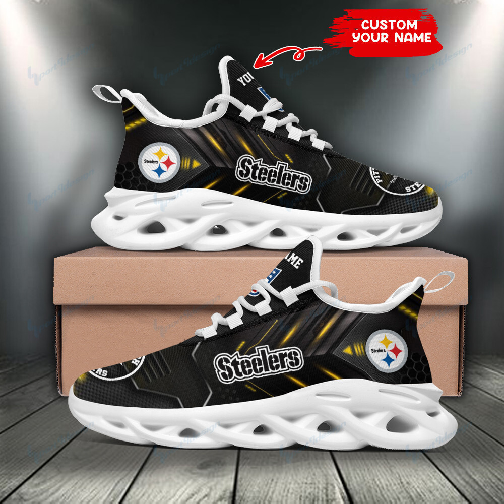JWFancy Pittsburgh Steelers NFL Max Soul Shoes Sneakers For Men And Women
