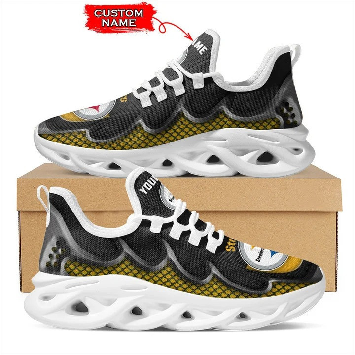 JWFancy Pittsburgh Steelers NFL Max Soul Shoes Sneakers For Men And Women