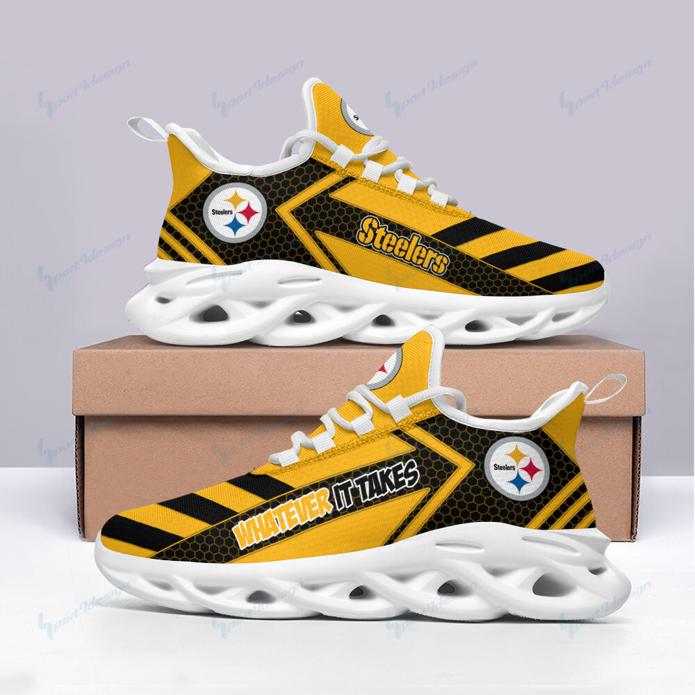 JWFancy Pittsburgh Steelers NFL Max Soul Shoes Sneakers For Men And Women