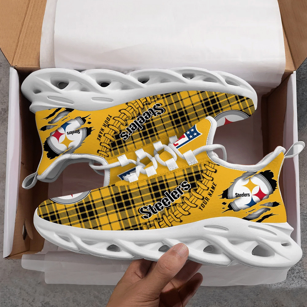 JWFancy Pittsburgh Steelers NFL Max Soul Shoes Sneakers For Men And Women