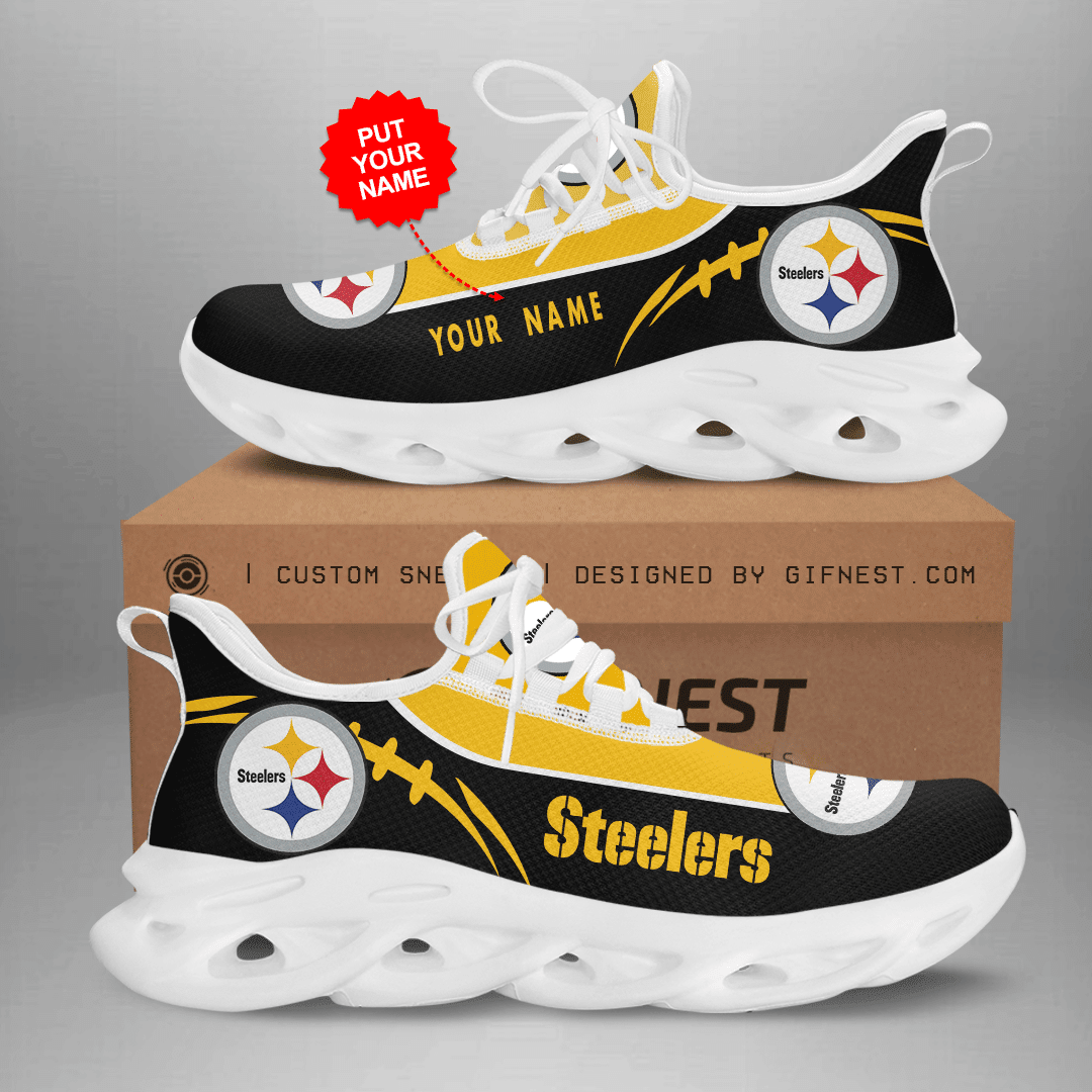 JWFancy Pittsburgh Steelers NFL Max Soul Shoes Sneakers For Men And Women
