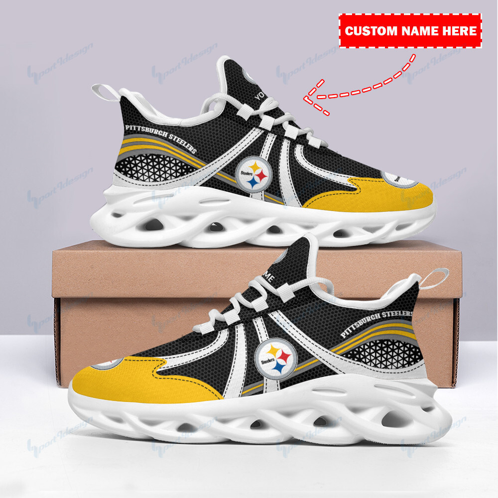 JWFancy Pittsburgh Steelers NFL Max Soul Shoes Sneakers For Men And Women