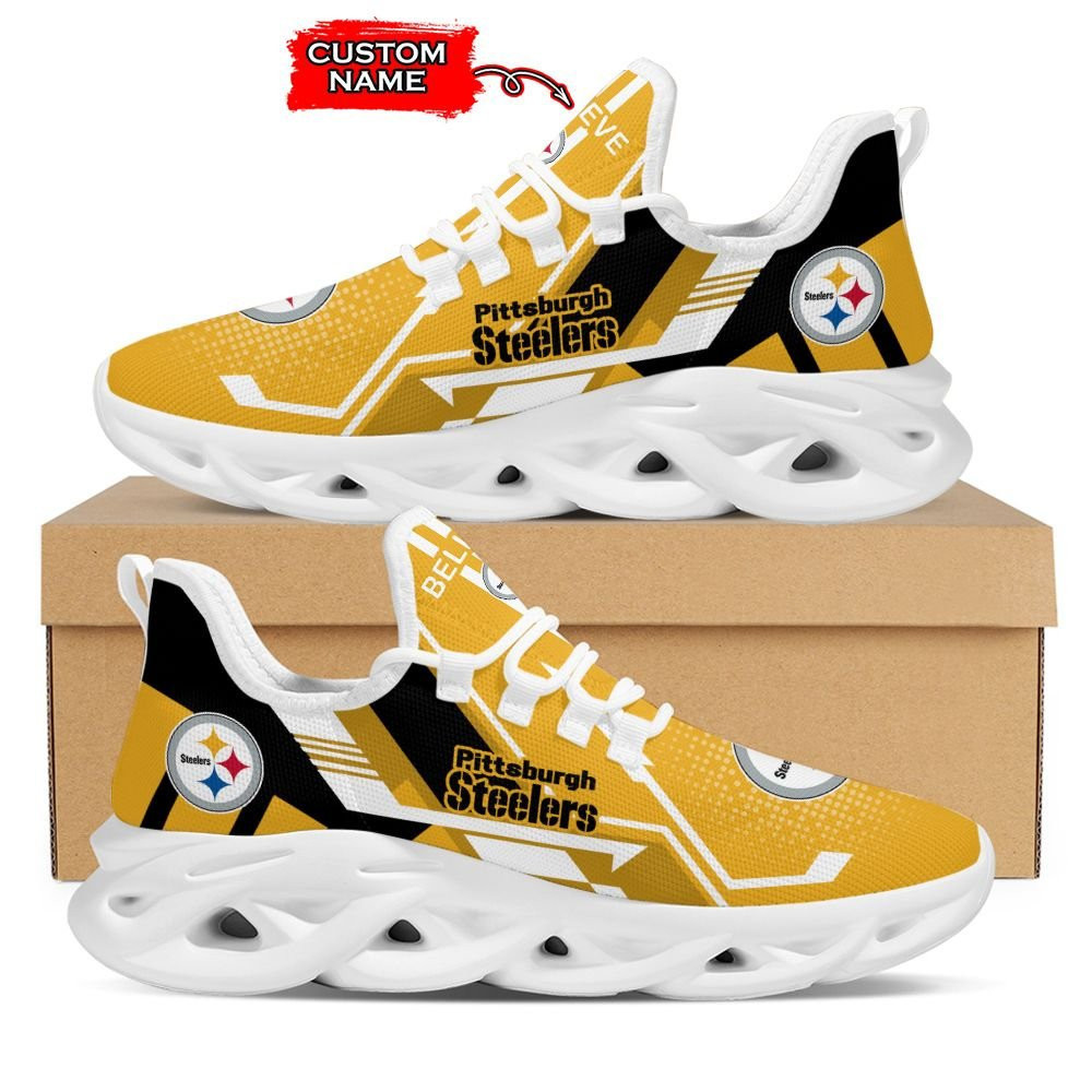 JWFancy Pittsburgh Steelers NFL Max Soul Shoes Sneakers For Men And Women
