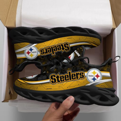 JWFancy Pittsburgh Steelers NFL Max Soul Shoes Sneakers For Men And Women