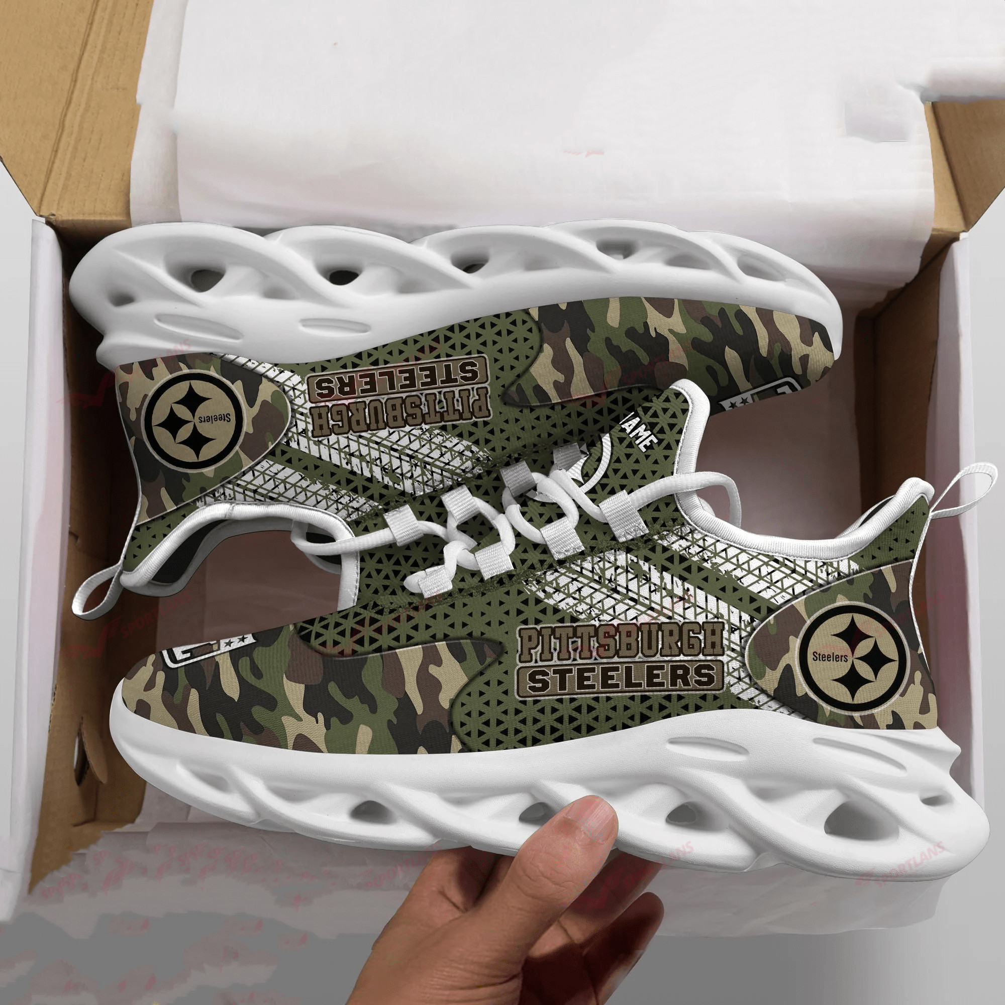 JWFancy Pittsburgh Steelers NFL Max Soul Shoes Sneakers For Men And Women