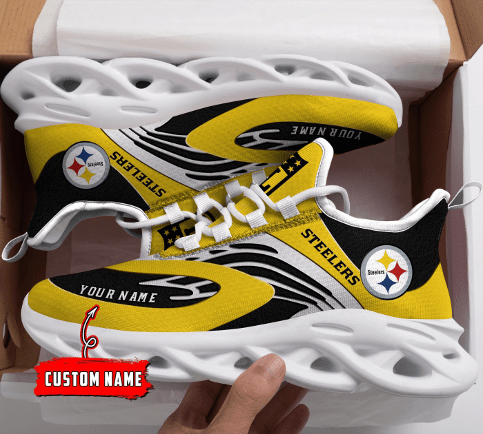 JWFancy Pittsburgh Steelers NFL Max Soul Shoes Sneakers For Men And Women