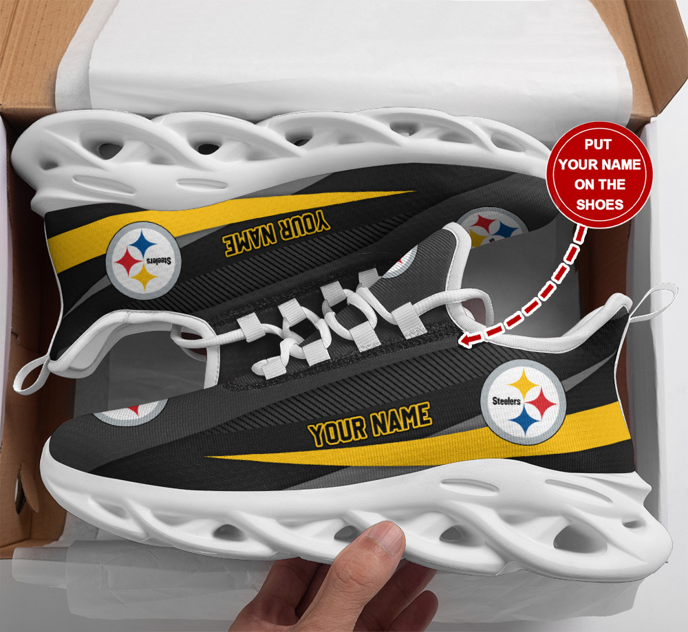 JWFancy Pittsburgh Steelers NFL Max Soul Shoes Sneakers For Men And Women