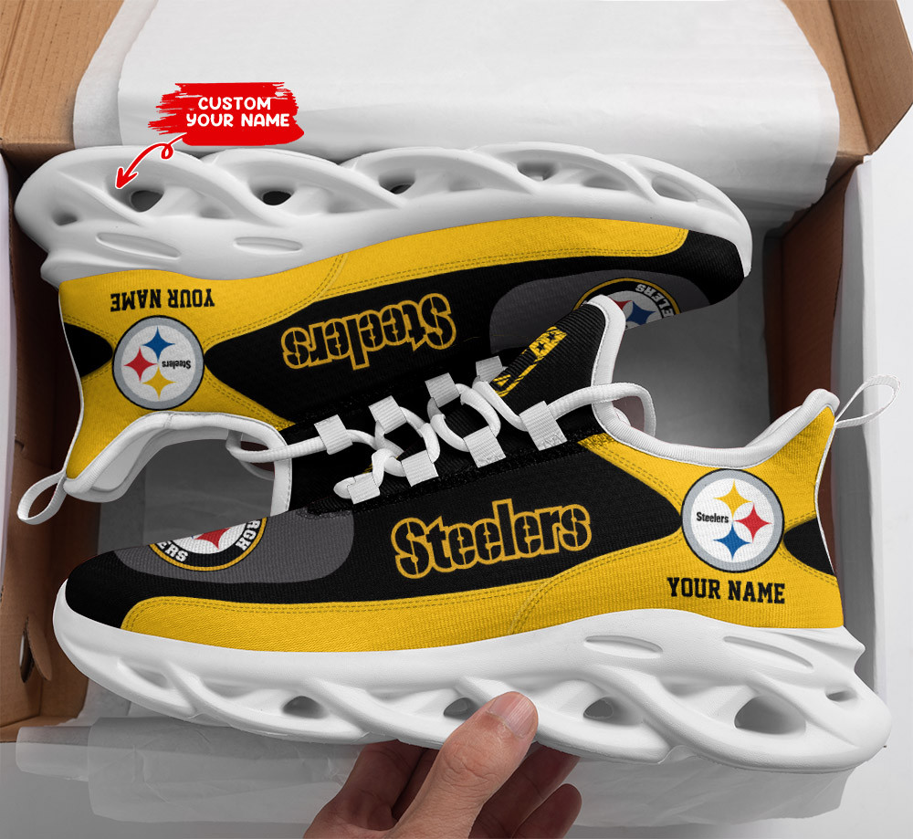 JWFancy Pittsburgh Steelers NFL Max Soul Shoes Sneakers For Men And Women