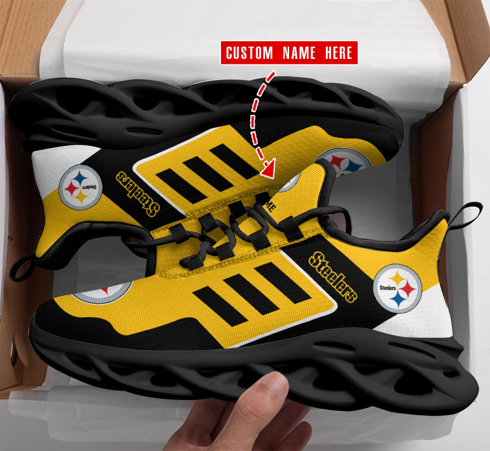 JWFancy Pittsburgh Steelers NFL Max Soul Shoes Sneakers For Men And Women