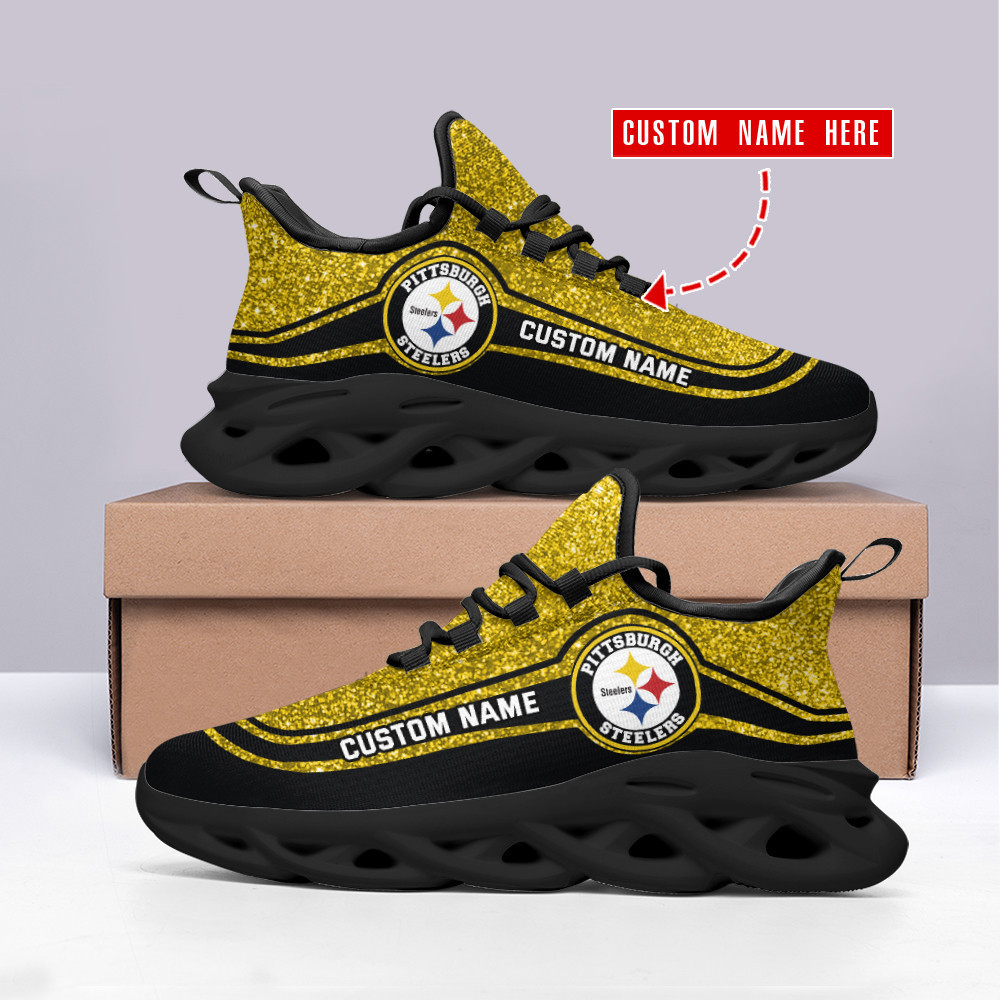 JWFancy Pittsburgh Steelers NFL Max Soul Shoes Sneakers For Men And Women