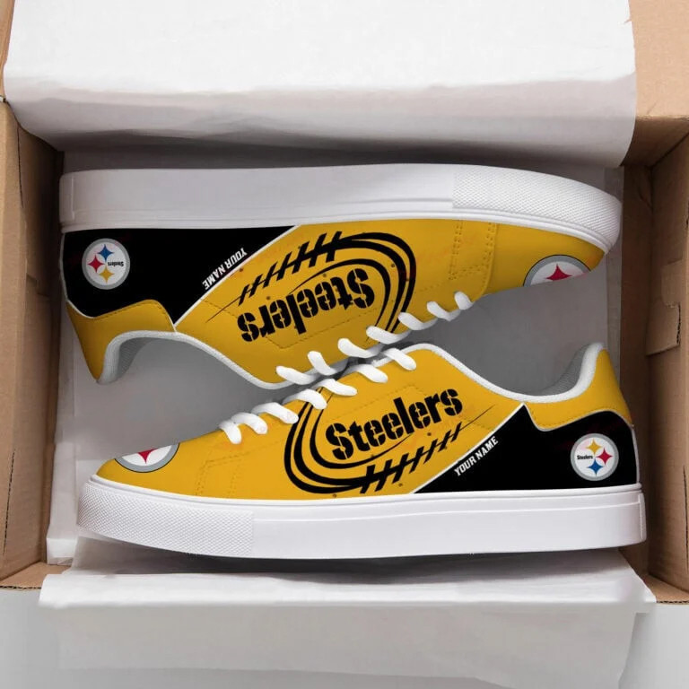 JWFancy Pittsburgh Steelers Skate Stan Shoes Sneakes For Men And Women