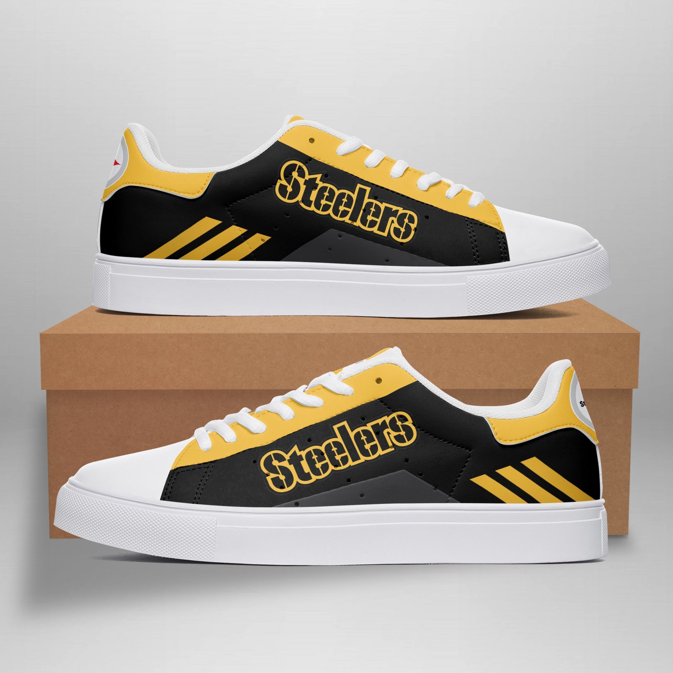 JWFancy Pittsburgh Steelers Skate Stan Shoes Sneakes For Men And Women