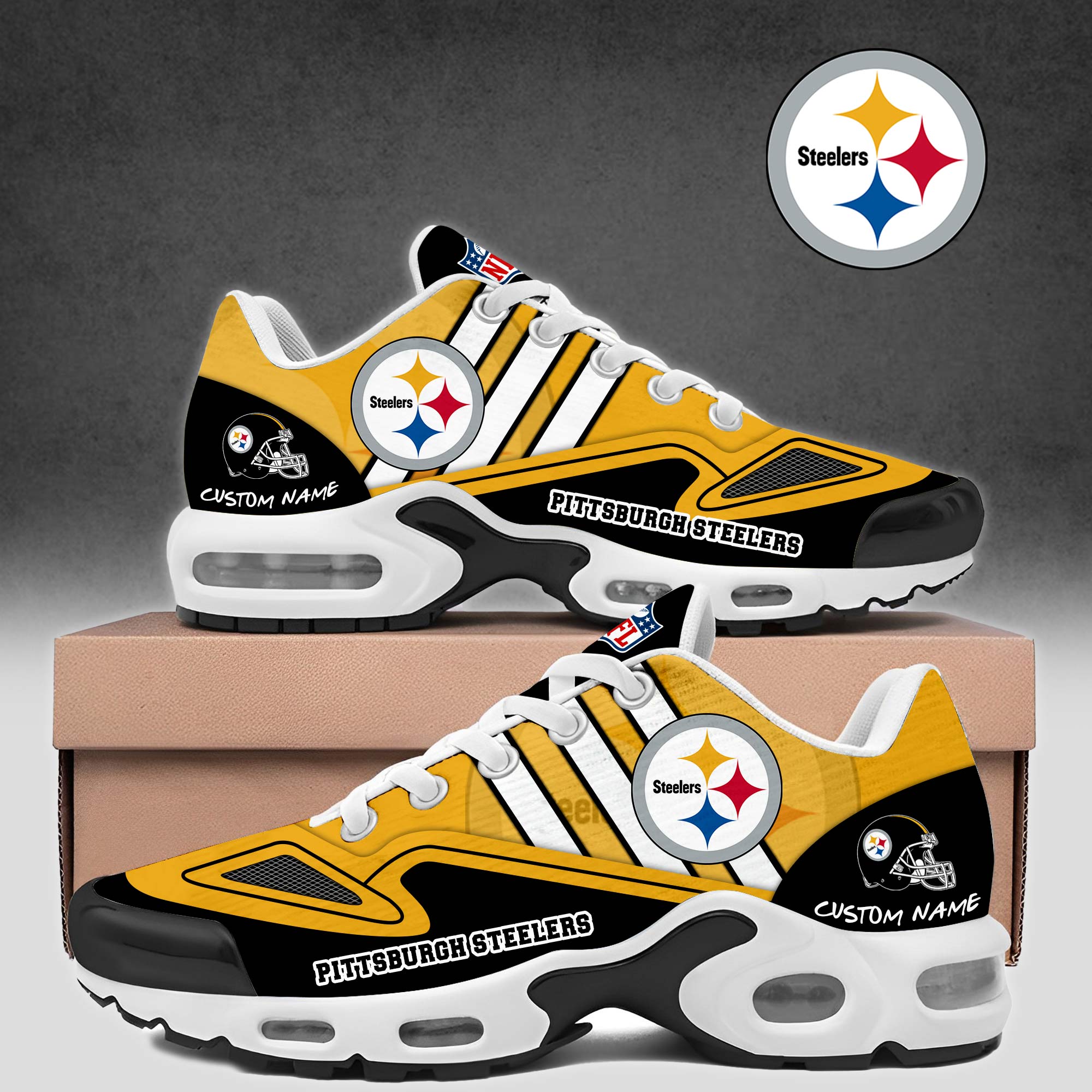 JWFancy Pittsburgh Steelers TN Shoes Sneakers For Men And Women