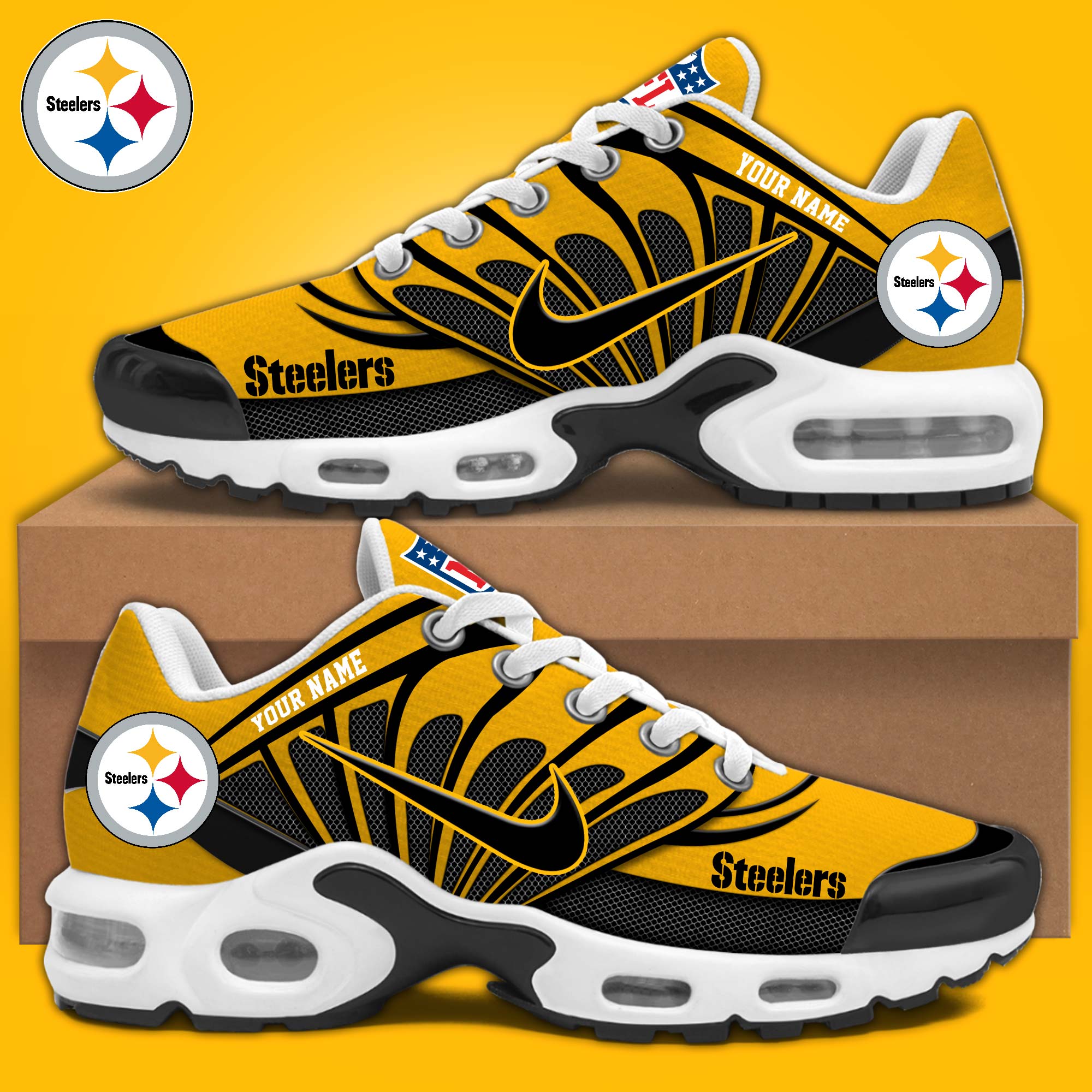 JWFancy Pittsburgh Steelers TN Shoes Sneakers For Men And Women