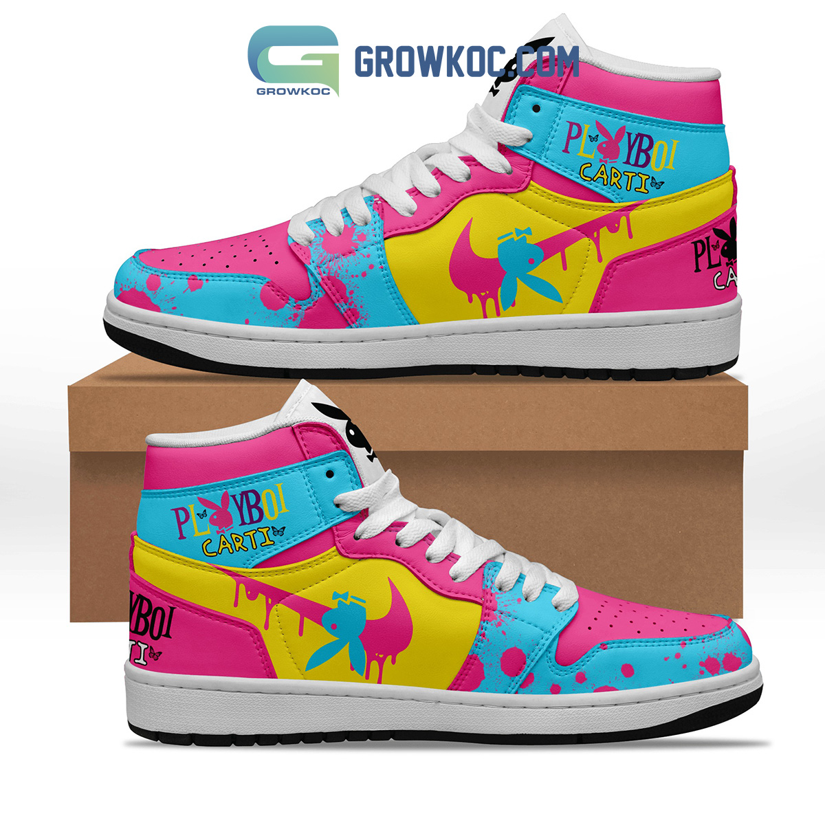 JWFancy Playboi Carti Fan AJ1 High Sneakers Shoes For Men And Women