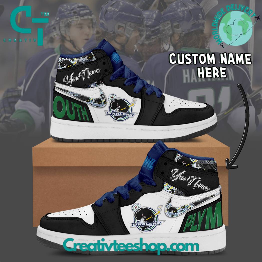 JWFancy Plymouth Whalers AJ1 High Sneakers Shoes For Men And Women