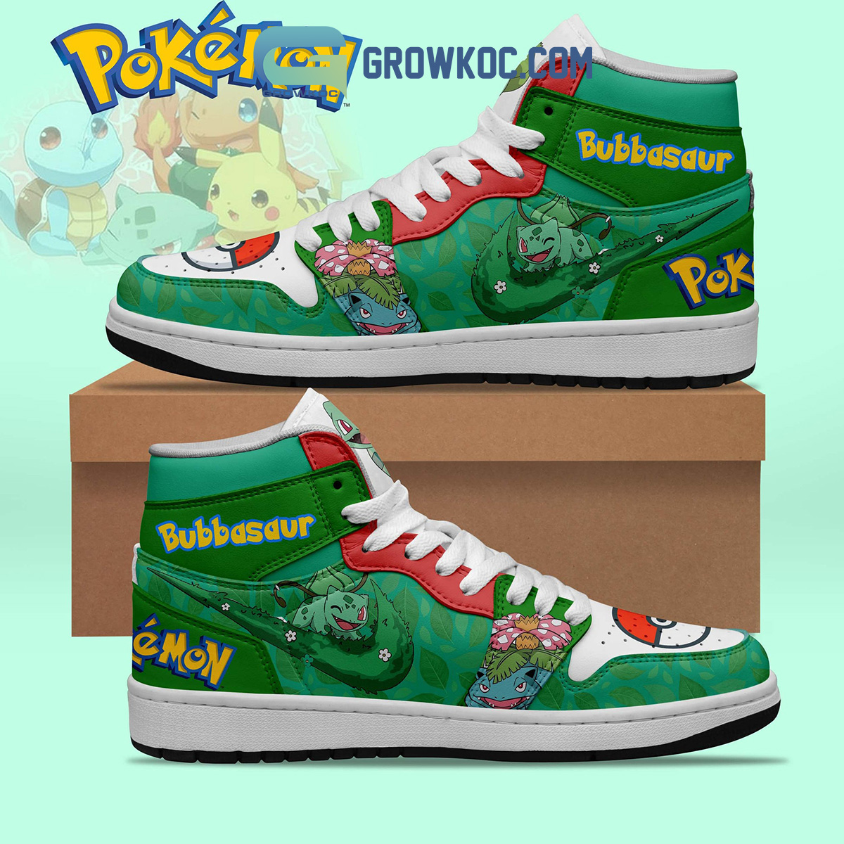 JWFancy Pokemon AJ1 High Sneakers Shoes For Men And Women