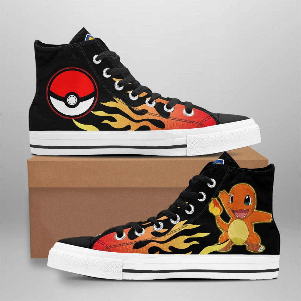 JWFancy Pokemon High Top Canvas Sneakers Shoes For Men And Women