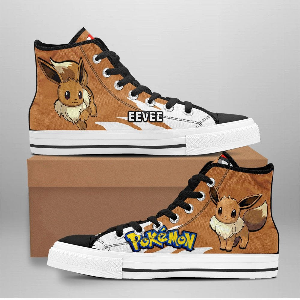 JWFancy Pokemon High Top Canvas Sneakers Shoes For Men And Women