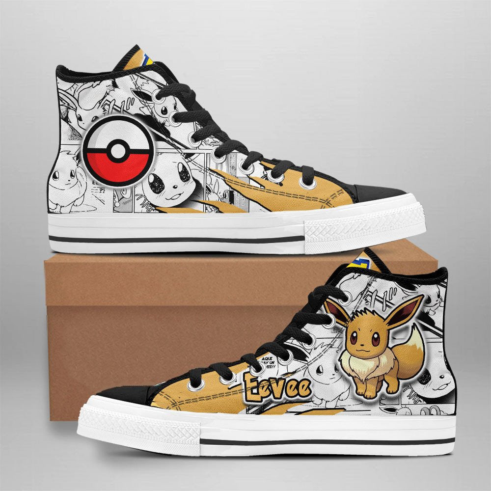 JWFancy Pokemon High Top Canvas Sneakers Shoes For Men And Women